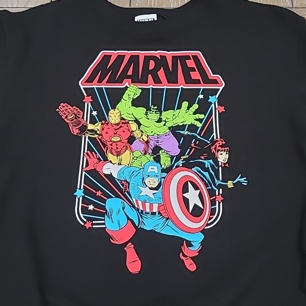 Marvel Superhero Hulk, Iron Man Sweatshirt Juniors Size M - Picture 3 of 10